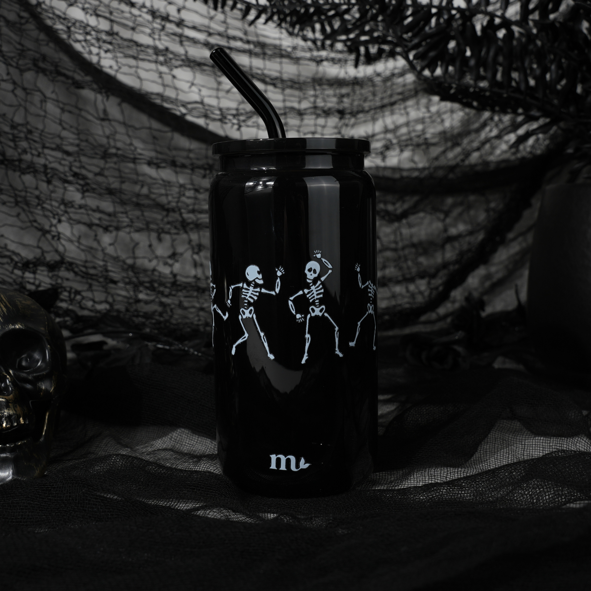 16oz Glass Tumbler - Boogie Bones