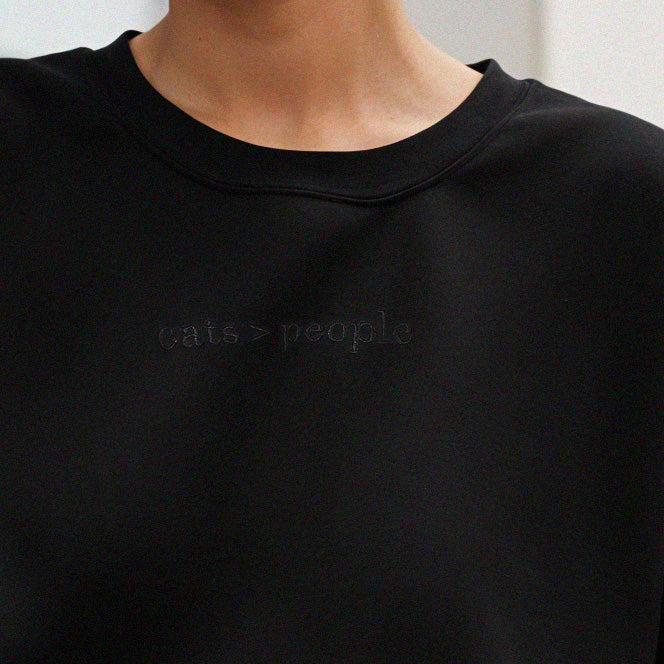 Cats > People Crewneck
