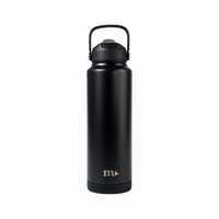 40oz Black Stainless Steel Bottle