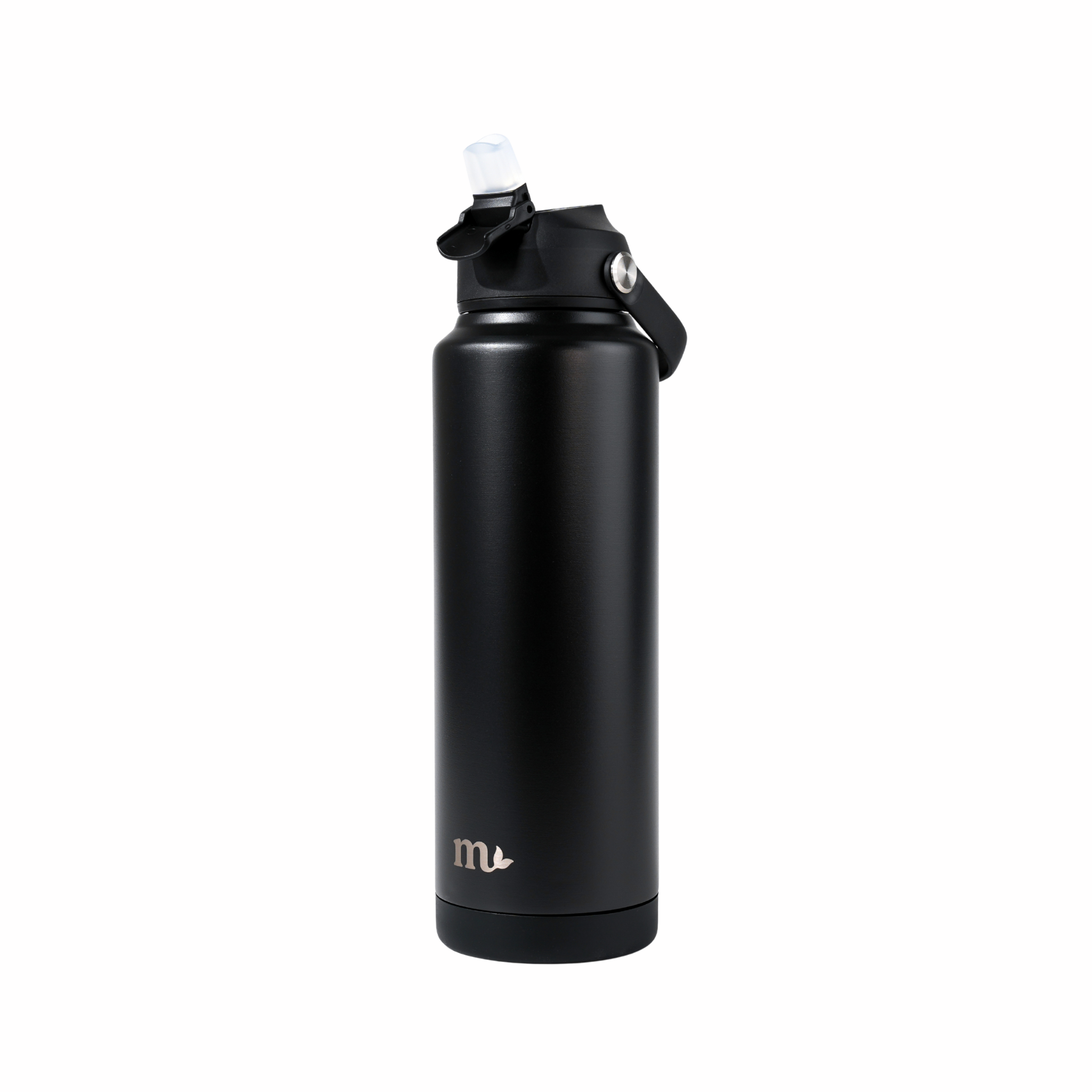 40oz Black Stainless Steel Bottle