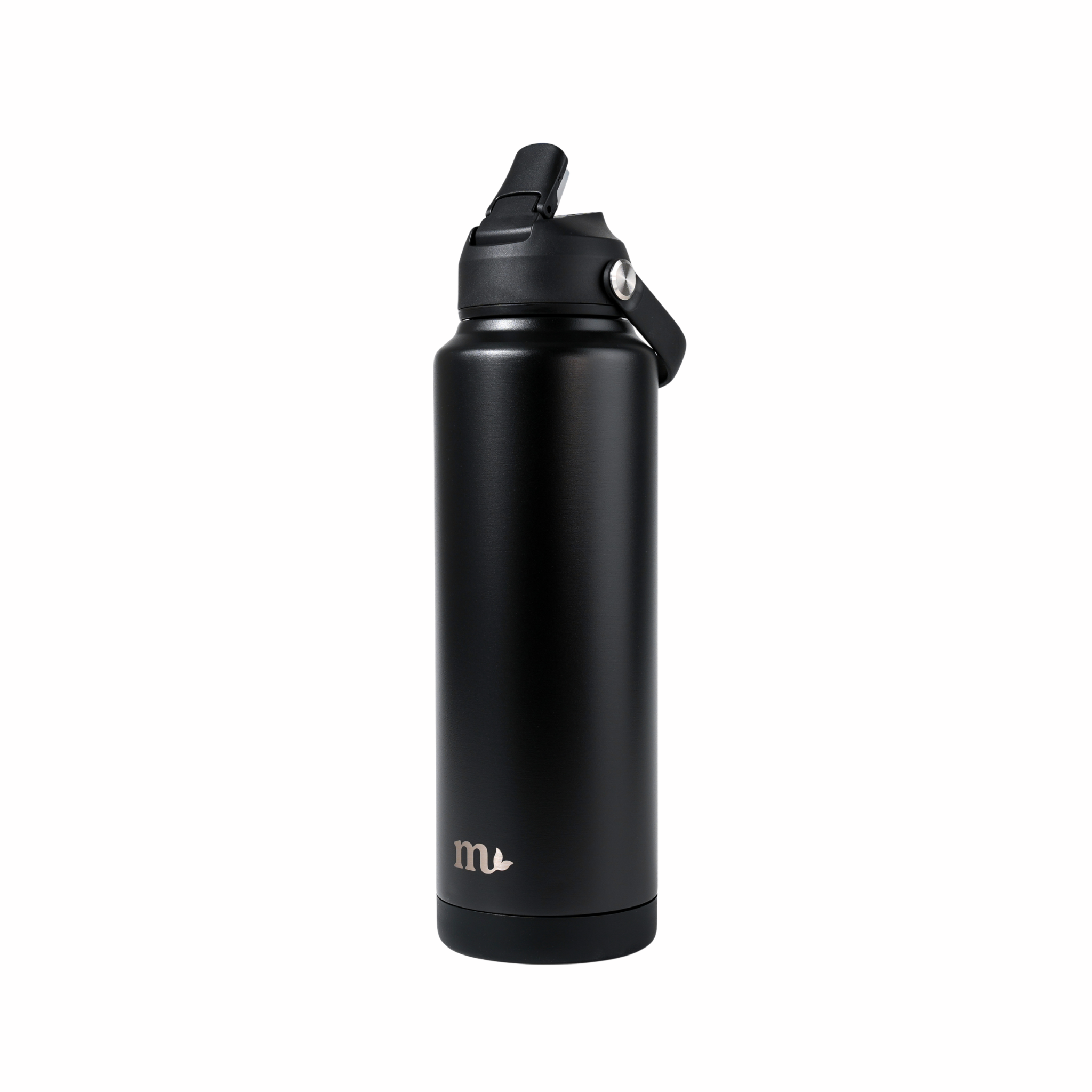 40oz Black Stainless Steel Bottle