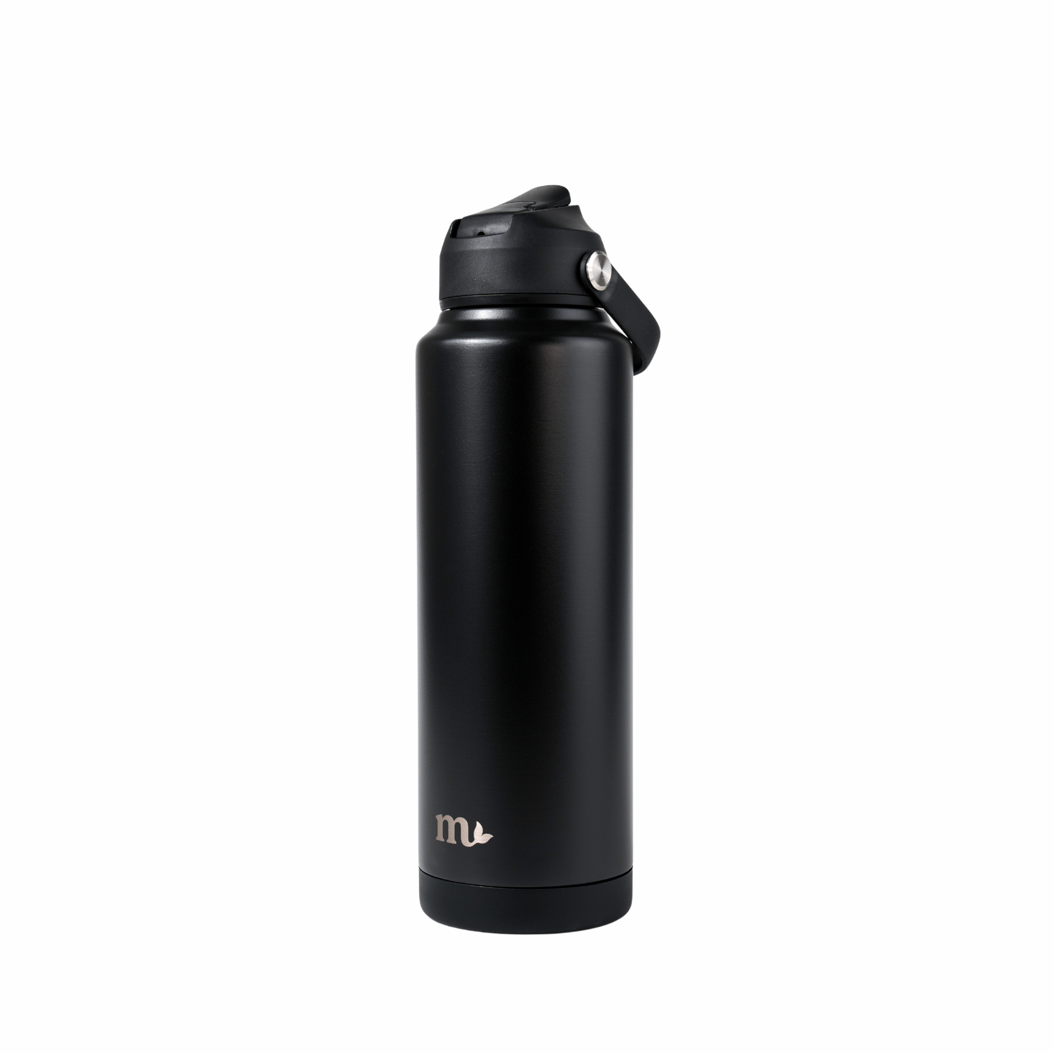 40oz Black Stainless Steel Bottle