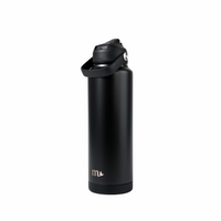 40oz Black Stainless Steel Bottle
