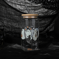 16oz Glass Tumbler - Boo Crew