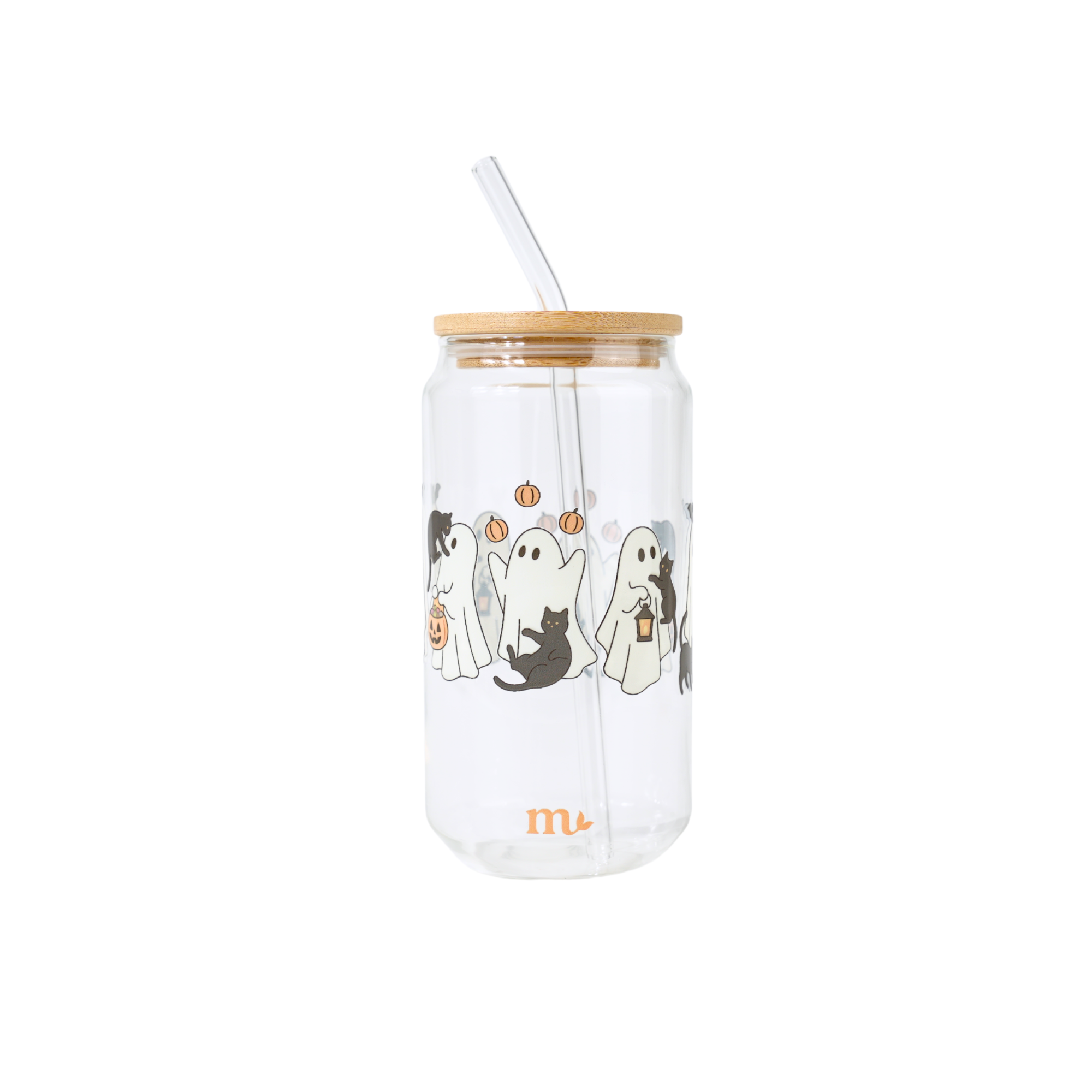 16oz Glass Tumbler - Boo Crew