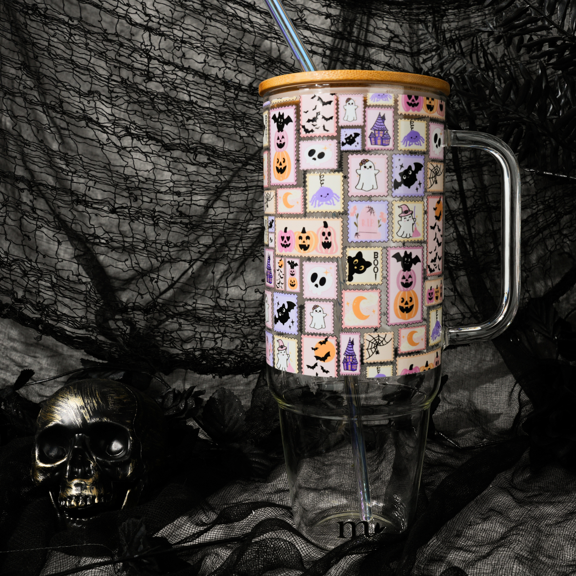 40oz Glass Tumbler - Little Spookies