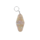 Motel Keychain - Running Late, But Fully Caffeinated