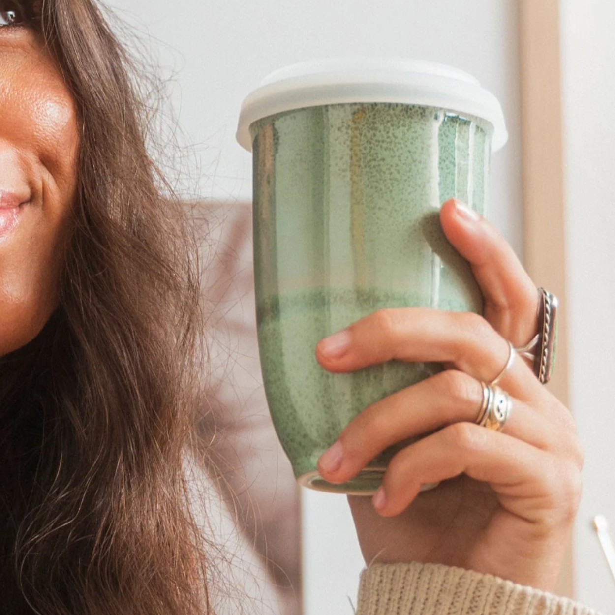 Emerald 12oz Ceramic Travel Mug