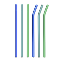 Glass Straw Pack - Sea Glass
