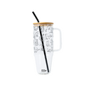 40oz Glass Tumbler - Quiet Paws